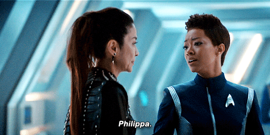 Michael and Philippa from Star Trek Discovery